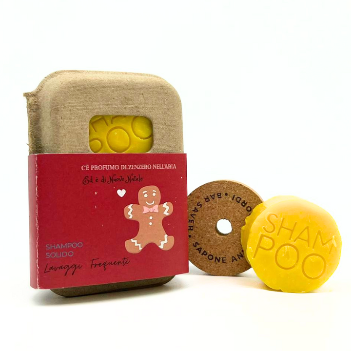 Christmas Solid Shampoo for Frequent Washing – Black Tea and Bergamot