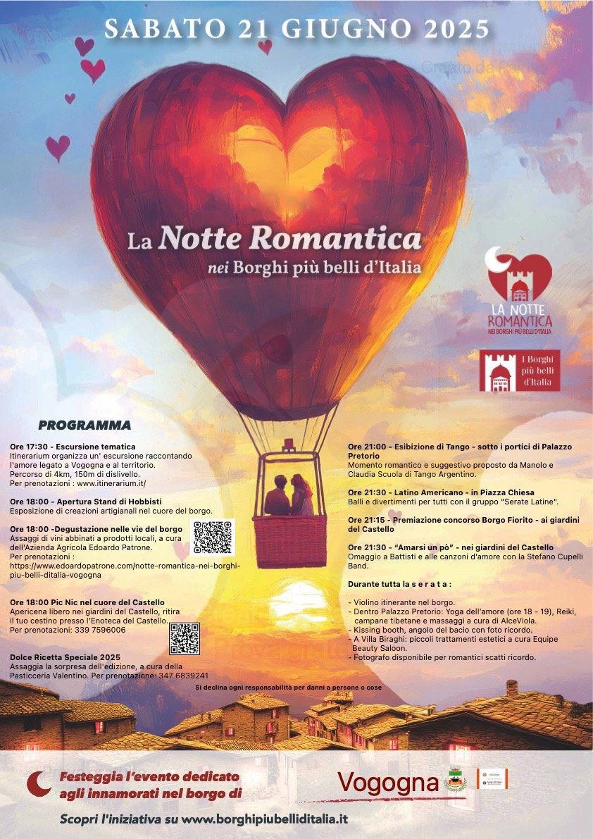 Notte romantica nei borghi più belli d’Italia