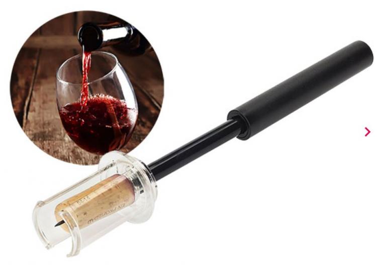 APRIBOTTIGLIE DI VINO AD ARIA AUTOMATICO CAVATAPPI SUGHERO STAPPA APRI BOTTIGLIA