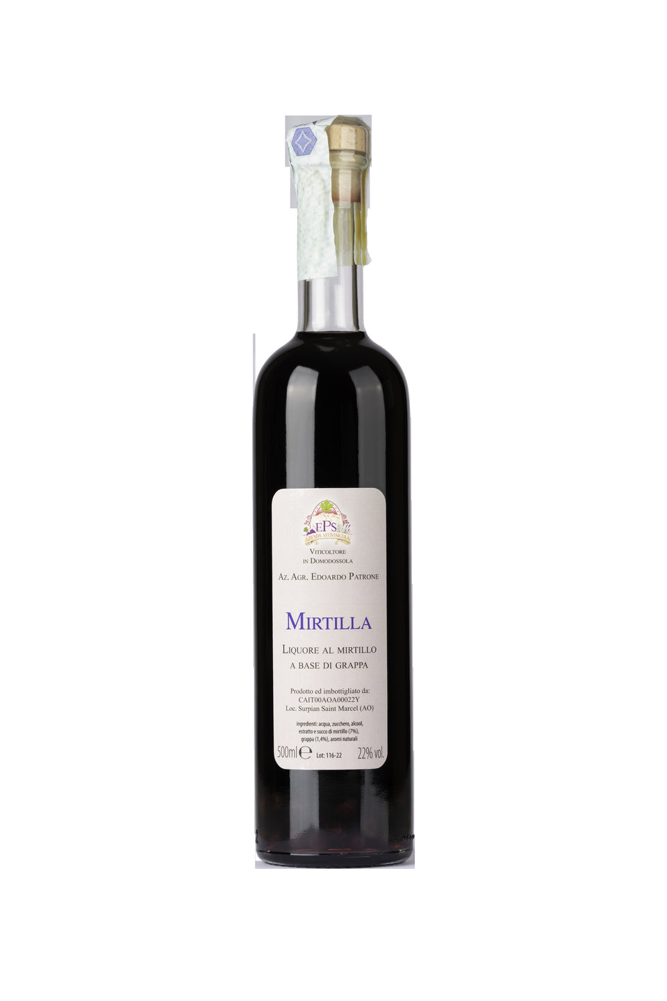 LIQUORE AL MIRTILLO A BASE DI GRAPPA - MIRTILLA -