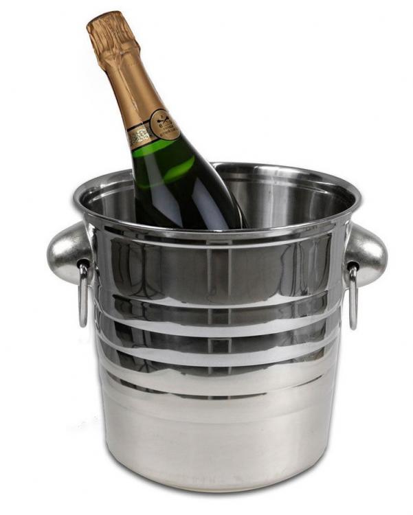 Secchiello Porta Ghiaccio Per Bottiglie Champagne Cestello Vino Bar Ristorante